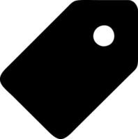 tag black fill icon vector