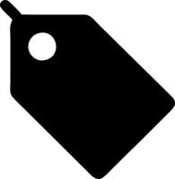 tag black fill icon vector