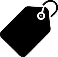 tag black fill icon vector