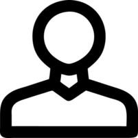 user black fill icon vector