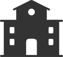 building week black fill icon vector