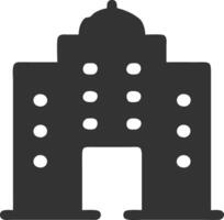 building week black fill icon vector