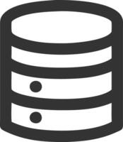 database black fill icon vector