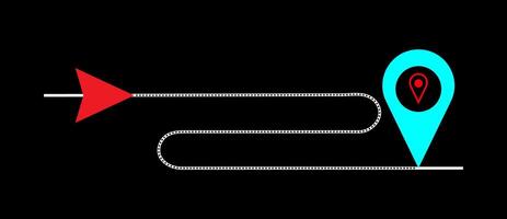 Location pointer pin or You are here marker sign symbol. vector