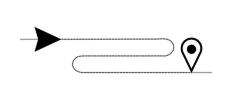 Location pointer pin or You are here marker sign symbol. vector