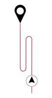 Location pointer pin or You are here marker sign symbol. vector
