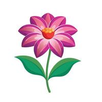 Simple flower image vector