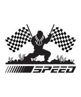 Bigfoot Speed tshirt design vector