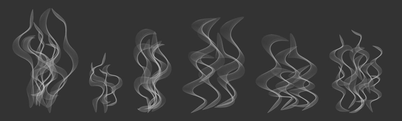 effect white smoke steam overlay on background. illustration