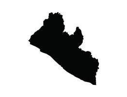 Map of Liberia. Liberia Map on white background. vector