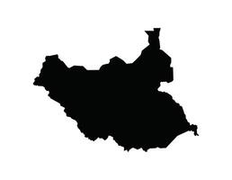 Map of South Sudan. South Sudan Map on white background. vector
