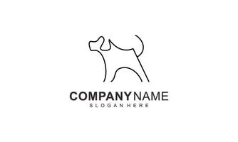 The character of cute dog, puppy logo vector