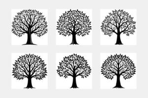 Simple and Stylish Minimal Tree Branch Art vector