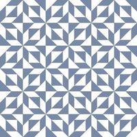 A blue and white geometric pattern with squares like a diamond. vector
