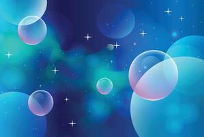 a Gradient colorful background with bubbles vector