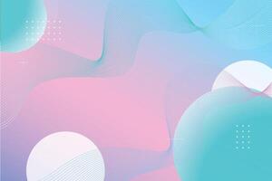 a Gradient colorful background with bubbles vector