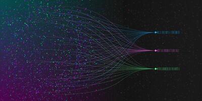 Big data visualization. vector