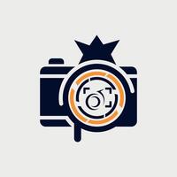camera-photography-logo-concept-idea-vector-templatea camera with a picture of a camera on it vector