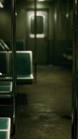 Subway wagon is empty because of the coronavirus outbreak in the city video