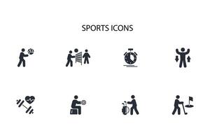 Sports icon set..Editable stroke.linear style sign for use web design,logo.Symbol illustration. vector