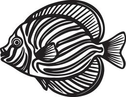 Artwork of tang fish vector