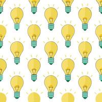Pattern design with bulb vector