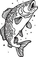 Artwork of cod fish vector