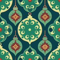 Seamless pattern with ornaments design vector