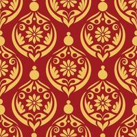 Seamless pattern design with ornaments vector