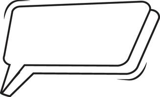 hand drawn speech bubble, ellements illustration vector