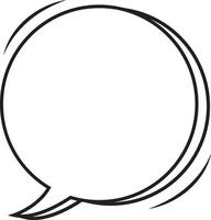 hand drawn speech bubble, ellements illustration vector