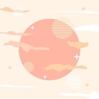 Abstract background with geometric shapes in pastel colors. illustration. vector