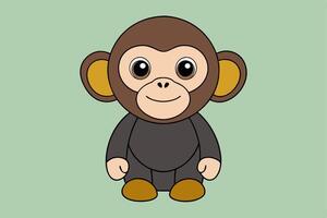 Stunning Chimpanzee Graphic Design Element for Creative Projects, Perfect for digital and print use. vector