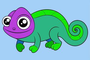 Stunning Chameleon Graphic Design Element for Creative Projects, Perfect for digital and print use. vector