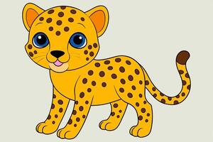 Stunning Cheetah Graphic Design Element for Creative Projects. Stunning cheetah graphic. Perfect for digital and print use. vector