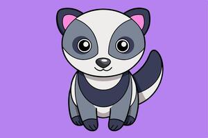 Stunning Badger Graphic Design Element for Creative Projects. Perfect for digital and print use. vector