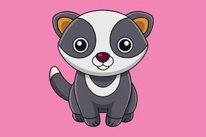 Stunning Badger Graphic Design Element for Creative Projects. Perfect for digital and print use. vector