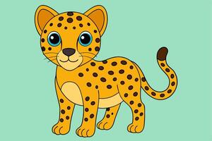 Stunning Cheetah Graphic Design Element for Creative Projects. Stunning cheetah graphic. Perfect for digital and print use. vector