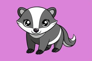 Stunning Badger Graphic Design Element for Creative Projects. Perfect for digital and print use. vector