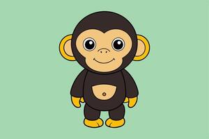 Stunning Chimpanzee Graphic Design Element for Creative Projects, Perfect for digital and print use. vector