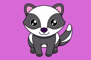 Stunning Badger Graphic Design Element for Creative Projects. Perfect for digital and print use. vector