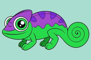 Stunning Chameleon Graphic Design Element for Creative Projects, Perfect for digital and print use. vector