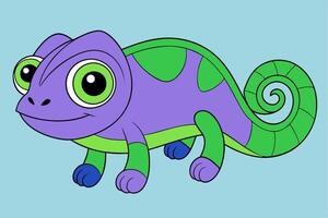 Stunning Chameleon Graphic Design Element for Creative Projects, Perfect for digital and print use. vector