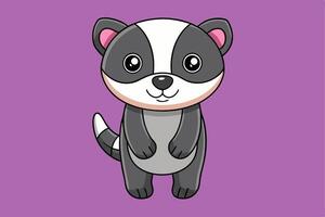 Stunning Badger Graphic Design Element for Creative Projects. Perfect for digital and print use. vector
