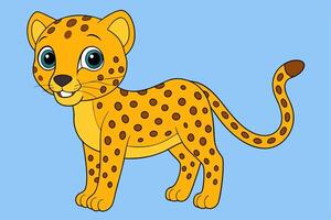 Stunning Cheetah Graphic Design Element for Creative Projects. Stunning cheetah graphic. Perfect for digital and print use. vector