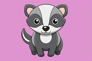 Stunning Badger Graphic Design Element for Creative Projects. Perfect for digital and print use. vector