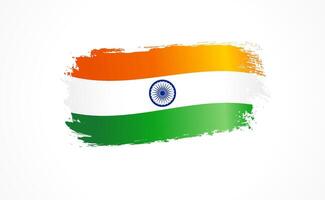 Creative flag of India, cute icon. Design element vector