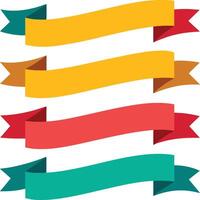 Set of Ribbon Design vector