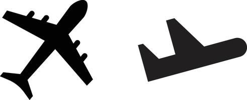 Plane icon set isolated on white background . Airplane icon set . Airport symbol . illustration vector