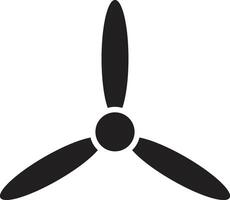 Fan icon isolated on white background . Propeller icon . Wind turbine icon vector